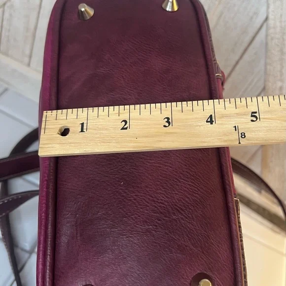 Montaña West Embellished Burgundy Shoulder Bag - Picture 8 of 8